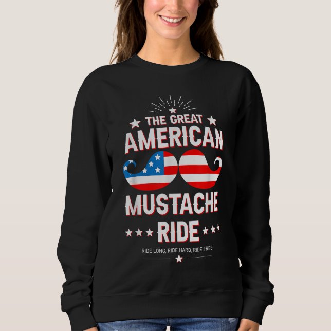 Moustache Rides Presents Sweatshirt (Front)