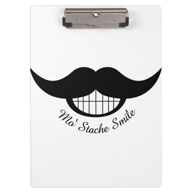 Moustache Smile Clipboard (Front)