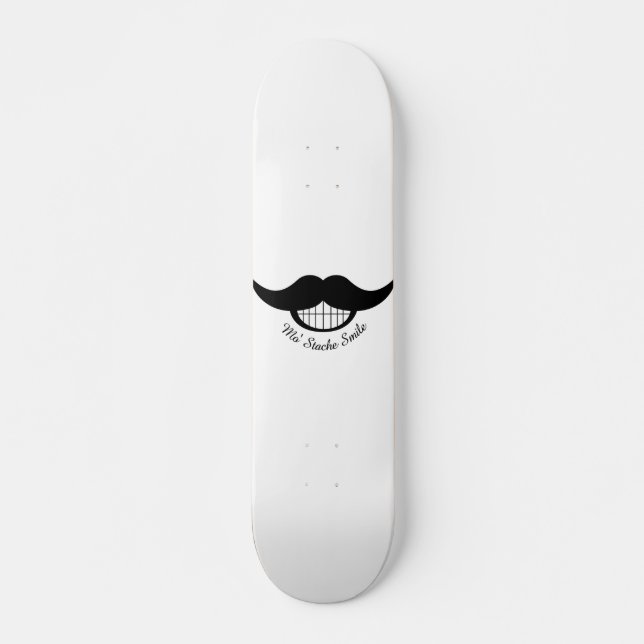 Moustache Smile Skateboard (Front)
