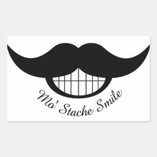Moustache Smile Sticker