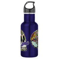 Moustache Sugar Skull (Colour) Liberty Bottle