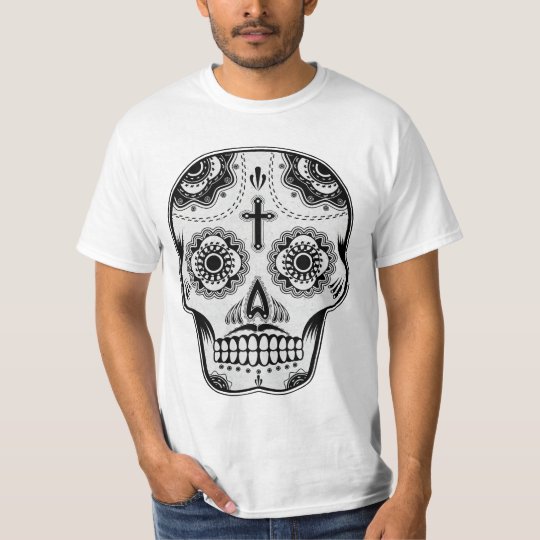 Moustache sugar skull T-Shirt