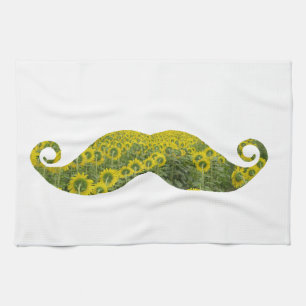 Moustache Tea naturel serviette 40,6 cm x 61 cm