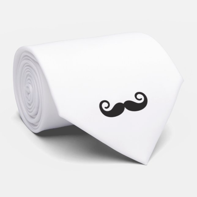 Moustache Tie (Rolled)
