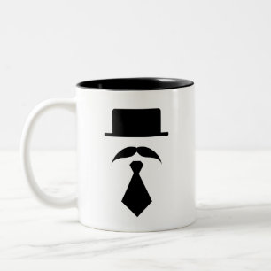 Moustache & Tie Pictogram Mug