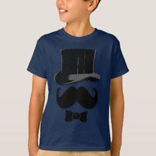 Moustache, top hat and bow tie