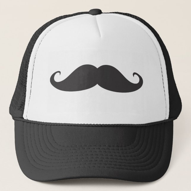 Moustache Trucker Hat (Front)