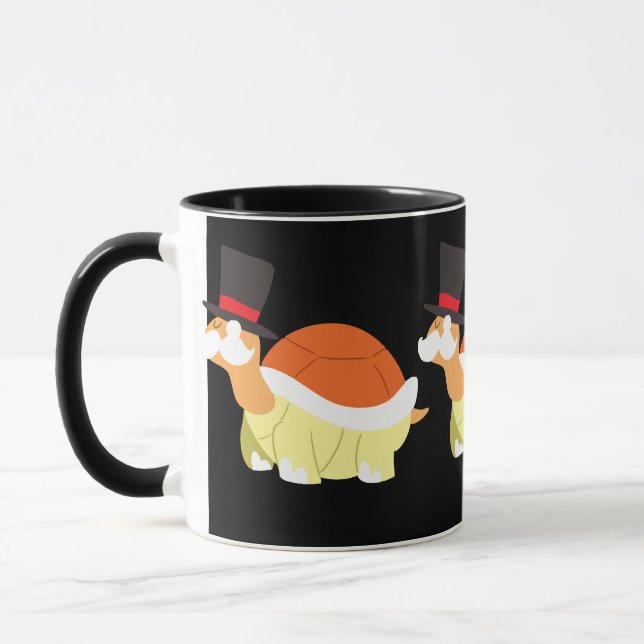 Moustache Turtle Mug (Left)