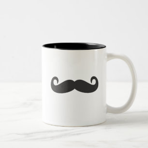 Moustache Two-Tone Coffee Mug