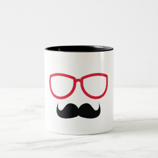 Moustache Two-Tone Coffee Mug