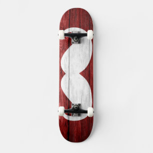 Moustache Vintage Wood Skateboard