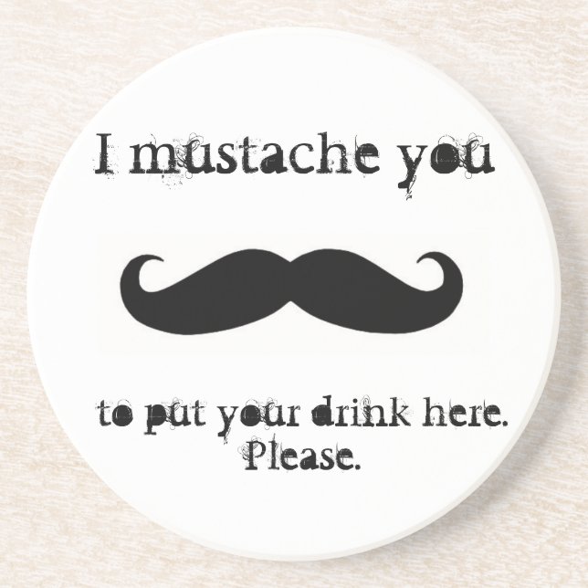 Moustache vous pour mettre vos dessous de verre de (Devant)