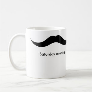 moustache weekend coffee mug