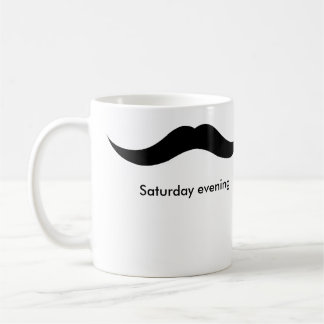 moustache weekend coffee mug