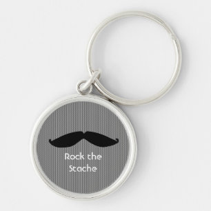 Moustache with Cute Saying Keychain