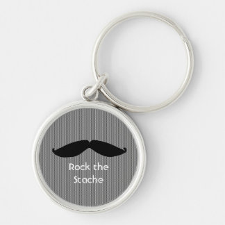 Moustache with Cute Saying Keychain