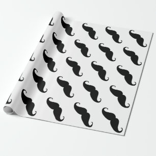 Moustache Wrapping Paper for all Holidays