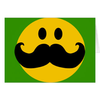 Moustache Yellow Happy Face