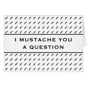 Moustache You A Question Mod Stripe