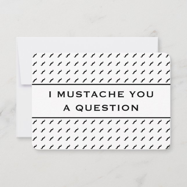 Moustache You A Question Mod Stripe (Front)