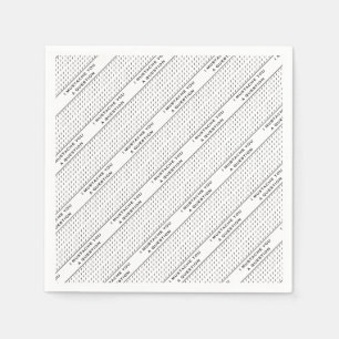Moustache You A Question Mod Stripe Napkin