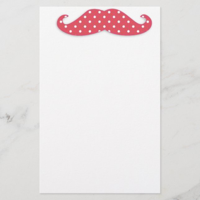 Moustache You a Question Stationery (Front)