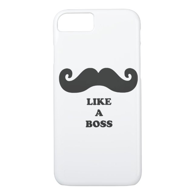 Moustache your iPhone 7 case like a BOSS (Back)
