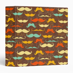 Moustaches Background Binder Photo Album