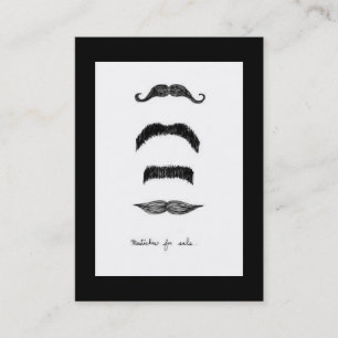 Moustaches For Sale Vertical Chubby Business Card