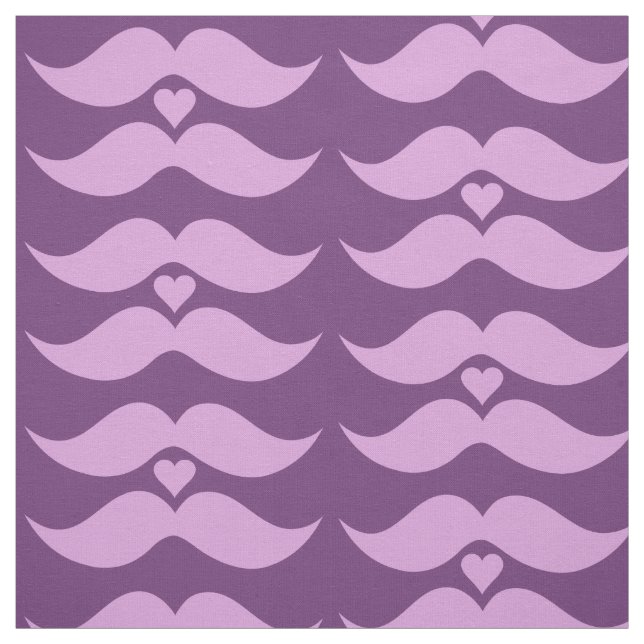 Moustaches roses tissu personnalisé (Échantillon)