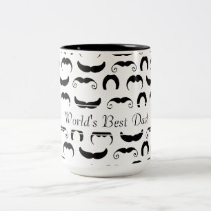 Moustaches Two-Tone Coffee Mug