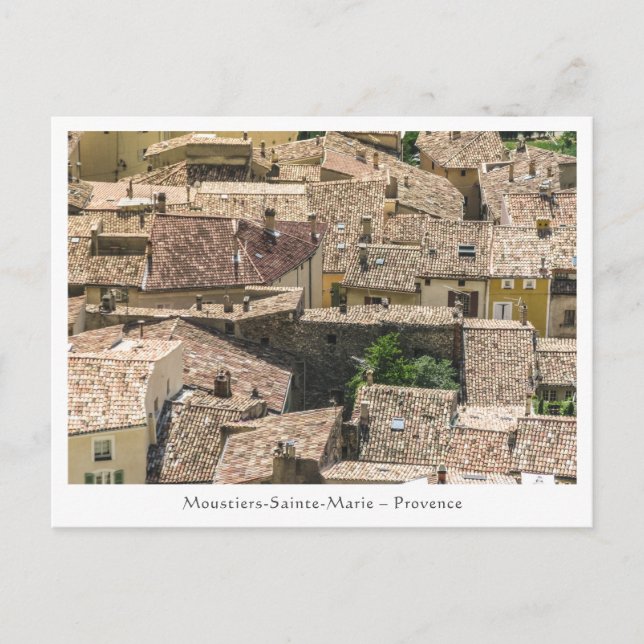 Moustiers Sainte Marie France Postcard (Front)