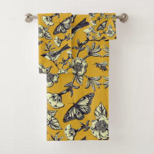 Moutarde Jaune et Oiseaux de la Marine, Papillons 