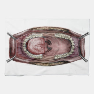 mouth anatomy kitchen towel