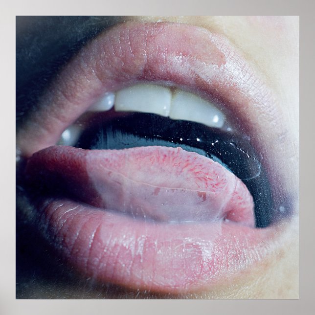 Mouth Licking Steam Poster (Front)