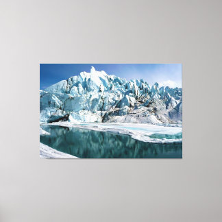 Mouth of the Matanuska Glacier in Alaska Canvas Print
