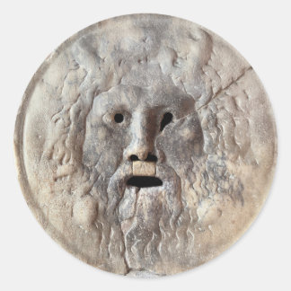 Mouth of Truth - La Bocca della Verità, Rome Italy Classic Round Sticker