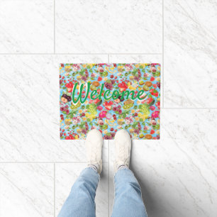 Mouth-watering Tropical Fruits Doormat