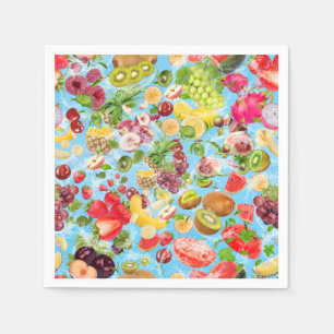 Mouth-watering Tropical Fruits Napkin
