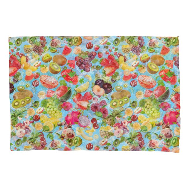 Mouth-watering Tropical Fruits Pillowcase (Front)