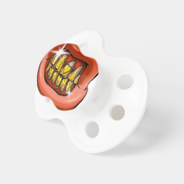 Gold store grillz pacifier