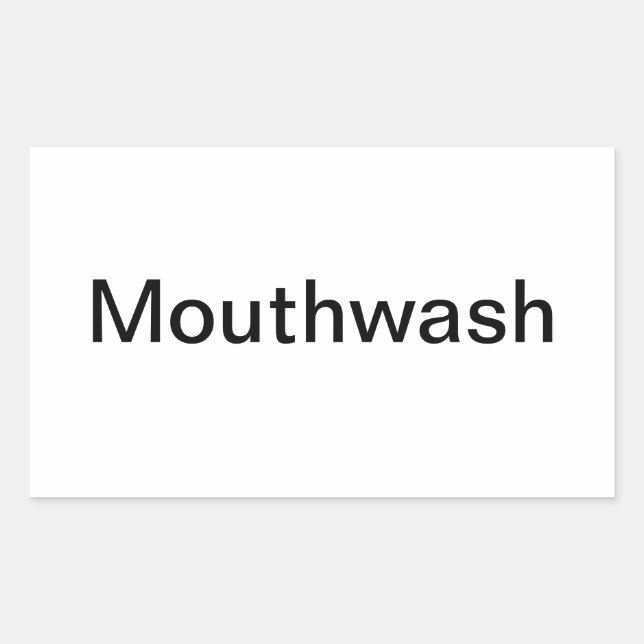 Mouthwash Label/ Sticker (Front)