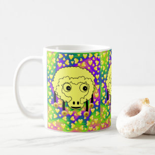Mouton Coeur Jaune Mug