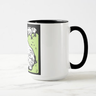 Moutons de sciage victorien sur la Mug