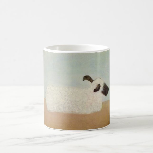 Moutons (par Milton Avery) Mug de café (Centre)