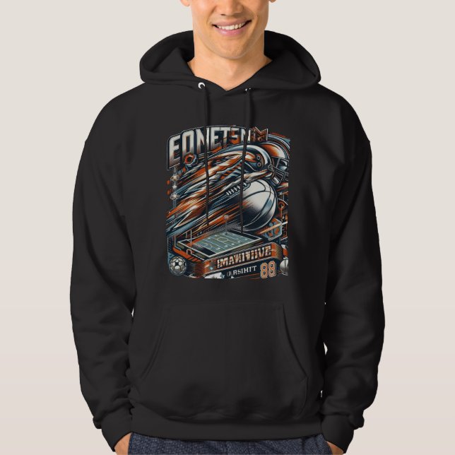 Mouvement sportif dynamique Sweat - shirt à capuch (Devant)