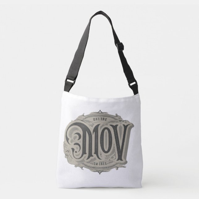 Mov de typographie : Conception de sacs élégants (Devant)