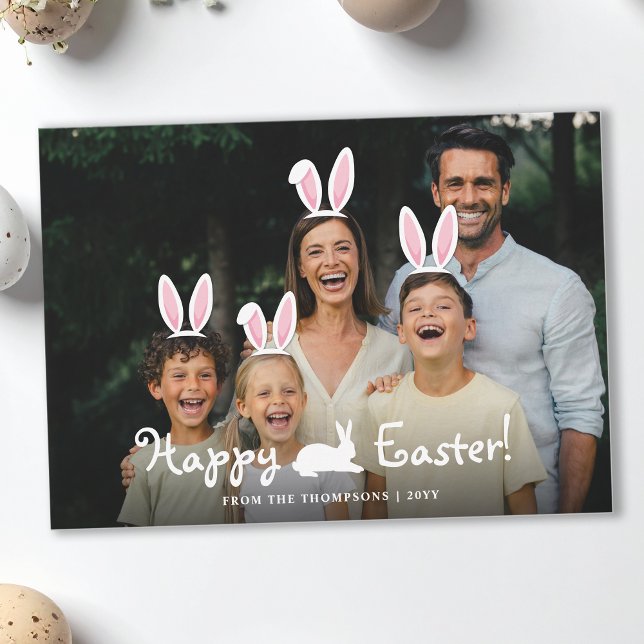 Movable Bunny Ears Graphic Overlay Photo Easter Card (Creator Uploaded)