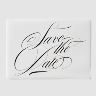 Movable Calligraphy Photo Overlay Save The Date Vellum Invitations