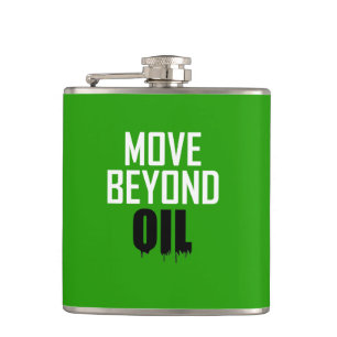 Move Beyond Oil Hip Flask